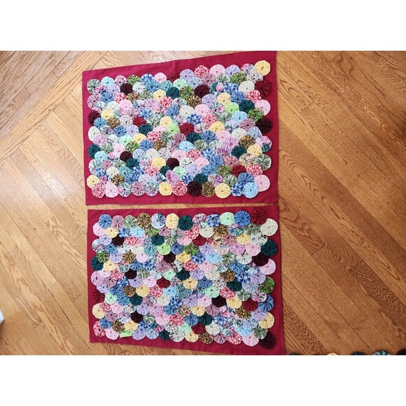 Vintage Popcorn Quilt, 76x90, With Matching Shams, Beautiful - Picture 6 of 8